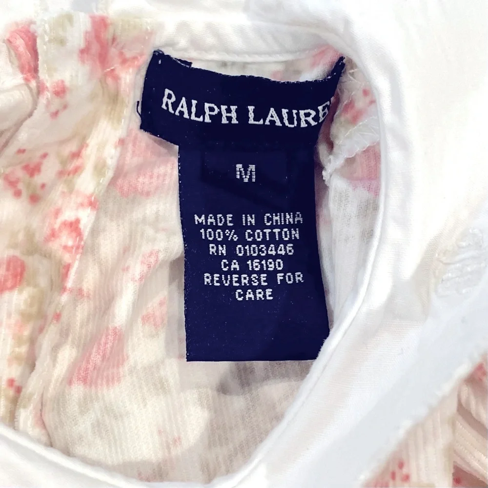 Vintage Ralph Lauren Velour Coverall Girls Medium Floral All-in-One Romper Fall